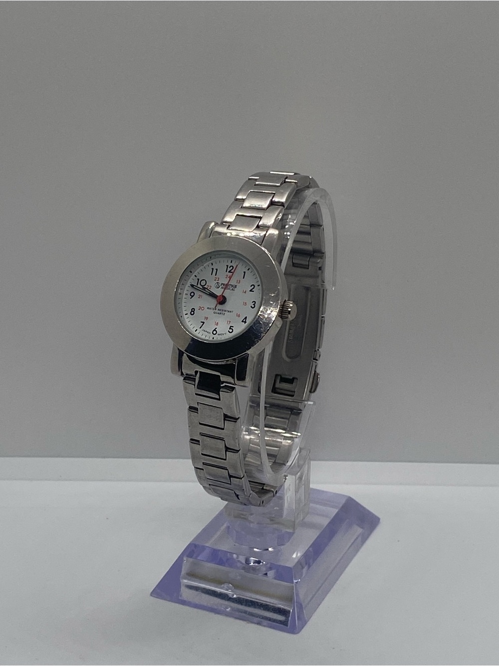 Prestige Medical Ladies Quartz Silver Bracelet Watch with White Dial